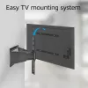 Pilno judėjimo TV sieninis laikiklis ACT AC8357, skirtas 43 colių–90 colių ekranams, VESA 100x200–600x400, pakreipimas -15°–3°, pasukimas ±30°, maks. apkrova 50 kg, itin plonas