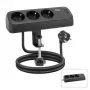 ACT stalinis maitinimo lizdas su 3 F tipo lizdais, 30 W „Power Delivery“, USB Type-C/A prievadais, laido ilgis 1,5 metro