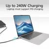 ACT USB4 80 Gbps Thunderbolt 5 laidas 240 W USB Type-C, USB-IF sertifikuotas, 1,5 metro