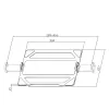 ACT universalus nešiojamojo kompiuterio padėklas monitoriaus laikikliams, juodas, plieninis, 29,5 cm (11,6 colio), 43,9 cm (17,3 colio), 9 kg, 75 x 75 mm