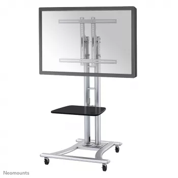 Neomounts PLASMA-M1800E televizoriaus stovas 27-70 coliai, Sidabrinis, Nešiojamas grindų stovas, Plienas, 50 kg, 68.6 cm (27 col.), 177.8 cm (70 col.)