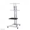 Neomounts PLASMA-M1800E televizoriaus stovas 27-70 coliai, Sidabrinis, Nešiojamas grindų stovas, Plienas, 50 kg, 68.6 cm (27 col.), 177.8 cm (70 col.)