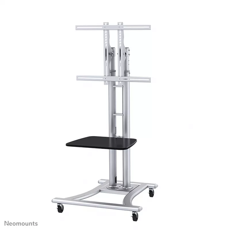 Neomounts PLASMA-M1800E televizoriaus stovas 27-70 coliai, Sidabrinis, Nešiojamas grindų stovas, Plienas, 50 kg, 68.6 cm (27 col.), 177.8 cm (70 col.)