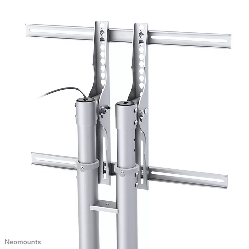 Neomounts PLASMA-M1800E televizoriaus stovas 27-70 coliai, Sidabrinis, Nešiojamas grindų stovas, Plienas, 50 kg, 68.6 cm (27 col.), 177.8 cm (70 col.)