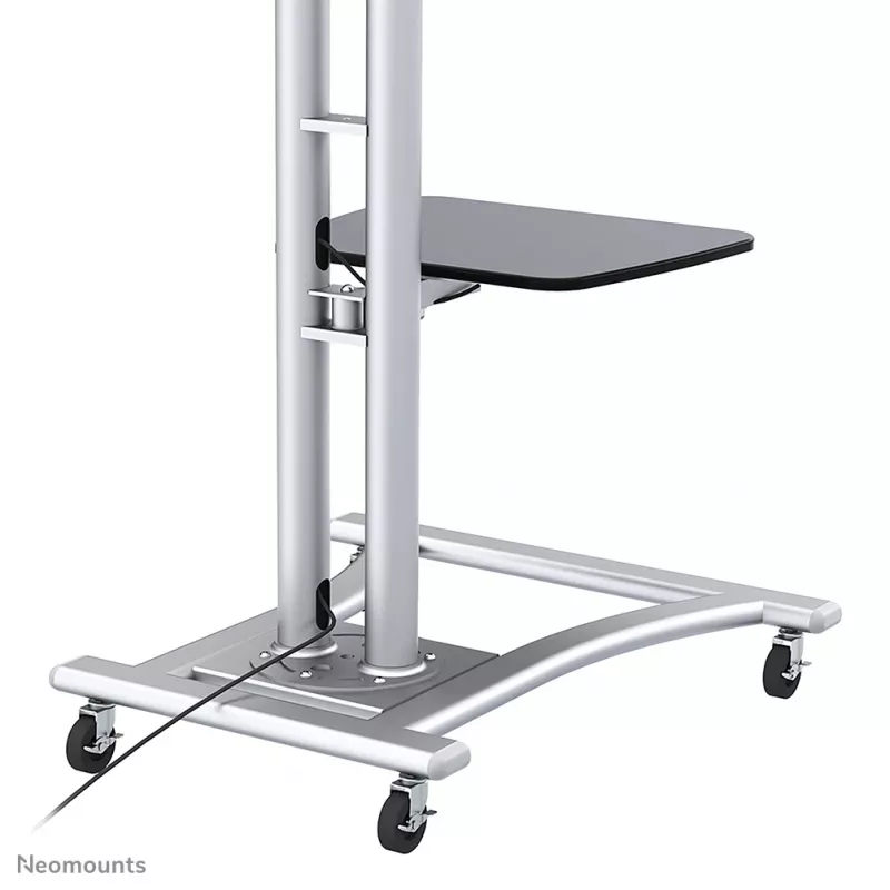 Neomounts PLASMA-M1800E televizoriaus stovas 27-70 coliai, Sidabrinis, Nešiojamas grindų stovas, Plienas, 50 kg, 68.6 cm (27 col.), 177.8 cm (70 col.)