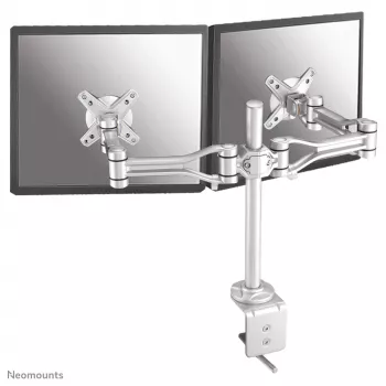 Neomounts FPMA-D1030D Monitorio laikiklis 10-24 colių, spaustuvas, 7 kg, 25,4 cm (10 colių), 61 cm (24 colių), 100 x 100 mm, sidabrinis