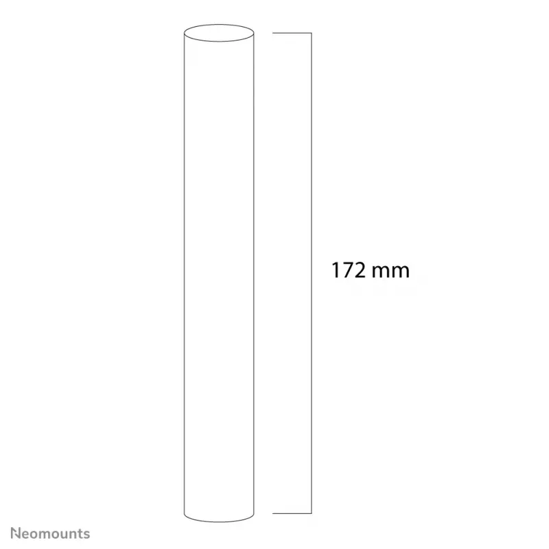 Neomounts FPMA-CPCONNECTSidabrinė prailginimo stiebo jungtis, Sidabrinė, Plienas, 50 kg, Lubinis montavimas, 0 - 172 mm, 0 - 60 mm