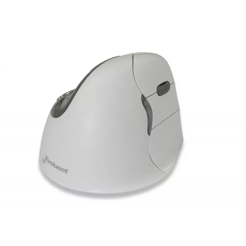 BakkerElkhuizen Evoluent 4 Bluetooth Baltas, Dešiniarankiams, Vertikalus dizainas, Lazerinis, Bluetooth, 2600 DPI, Baltas