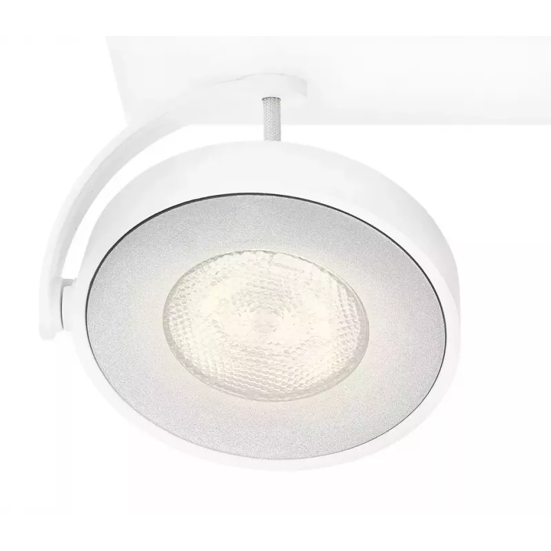 Paviršinis LED prožektorius Signify Philips Dimmable Clockwork 6,5 W, 500 lm, 2700 K, IP20, baltas