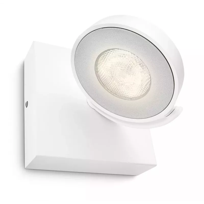 Paviršinis LED prožektorius Signify Philips Dimmable Clockwork 6,5 W, 500 lm, 2700 K, IP20, baltas