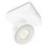 Paviršinis LED prožektorius Signify Philips Dimmable Clockwork 6,5 W, 500 lm, 2700 K, IP20, baltas
