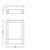 Lauko sieninis šviestuvas Philips myGarden Arbour 6 W LED, aliuminis, juodas, 220–240 V, 75×166×166 mm