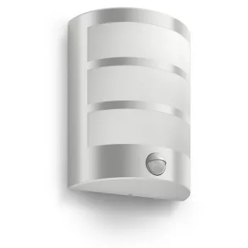 Lauko sieninis šviestuvas Philips myGarden Python 5,5 W LED, nerūdijantis plienas / balta, IR jutiklis, 220–240 V