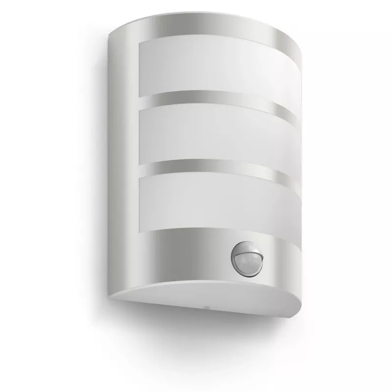 Lauko sieninis šviestuvas Philips myGarden Python 5,5 W LED, nerūdijantis plienas / balta, IR jutiklis, 220–240 V