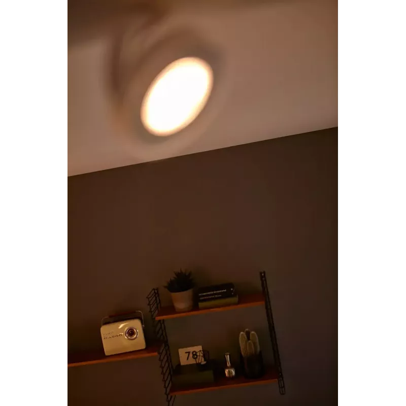 Philips WarmGlow LED „Clockwork“ lubų/sienos prožektorius 4x LED, 18 W bendra galia, 2700 K, 2000 lm, pritemdomas, IP20, baltas