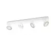 Philips WarmGlow LED „Clockwork“ lubų/sienos prožektorius 4x LED, 18 W bendra galia, 2700 K, 2000 lm, pritemdomas, IP20, baltas