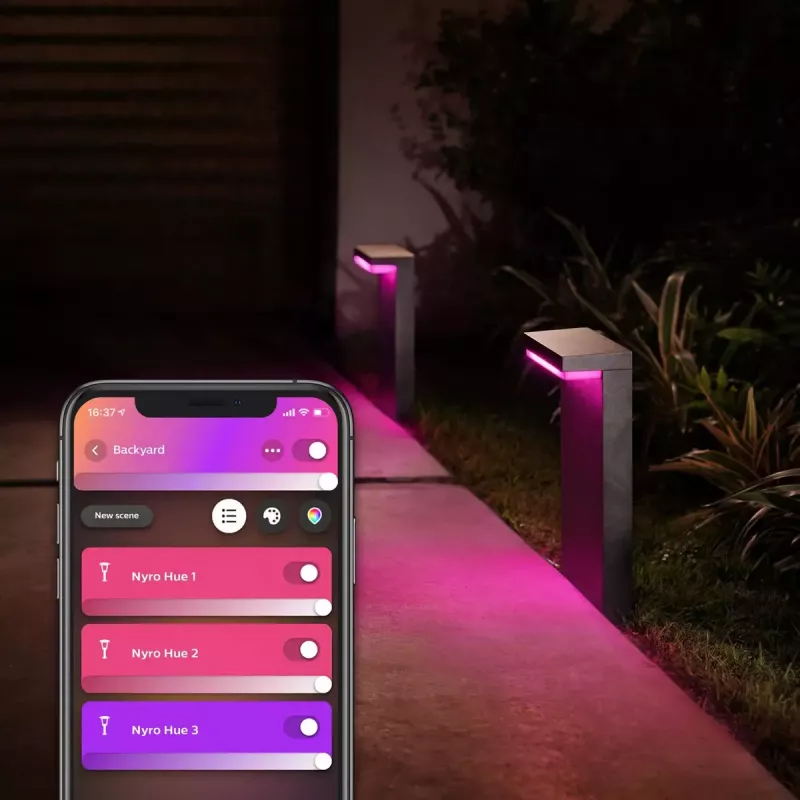 Philips Hue White and colour ambience Nyro Outdoor stulpinis šviestuvas