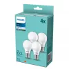 LED lempa Philips E27 60W 4000K, 4 vnt. pakuotė — E27 lizdas, 4000K neutrali balta