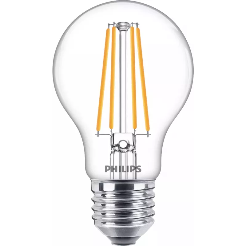 Philips kaitrinė lemputė Skaidri 75W A60 E27 8.5W Šiltai balta 1055lm