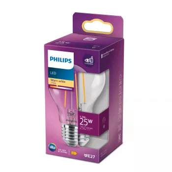 Philips LED lemputė Šilta balta 2700 K 2,2 W E27 E