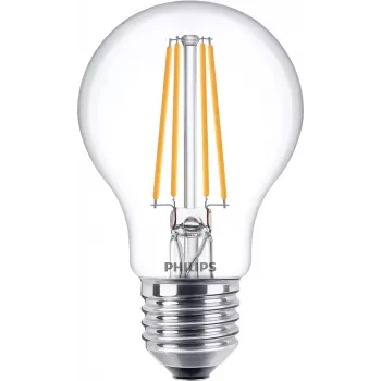 Philips kaitinamoji lemputė skaidri 60W A60 E27 x3, 7 W, 60 W, E27, 806 lm, 15000 h, šilta balta