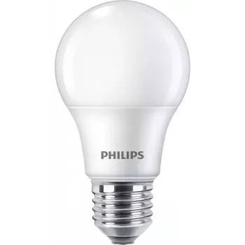 „Philips“ LED lemputė A60 E27 8W (atitinka 60W), 806 lm, 2700K, CRI 80, 15 000 val. — pakuotėje 4 vnt.