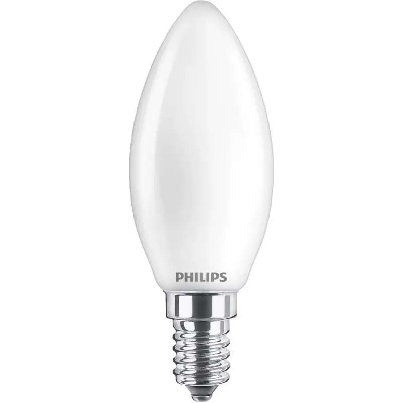 Philips Filamentinė žvakė matinė 40W B35 E14 x2, 4,3 W, 40 W, E14, 470 lm, 15000 val., Šilta balta