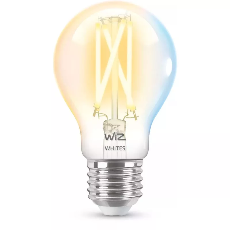 Išmanioji LED siūlinė lemputė WiZ A60 E27 7W (806 lm) skaidri, 220–240 V
