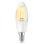 Išmanioji lemputė WiZ Filament Candle clear 4.9W C35 E14 Wi-Fi White