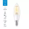 Išmanioji lemputė WiZ Filament Candle clear 4.9W C35 E14 Wi-Fi White