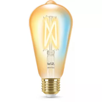 Išmanioji lemputė WiZ Filament Bulb gintarinė 6,7W ST64 E27 Wi-Fi auksinė