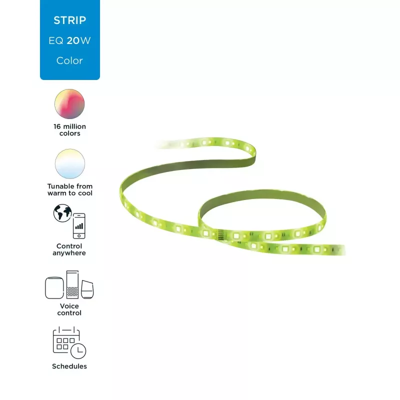 Išmanioji LED juostelė WiZ 929002524801 Wi-Fi/Bluetooth 20 W balta