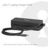 USB-C nešiojamojo kompiuterio įkroviklis CLUB 3D 140W, maitinamas iš kintamosios srovės tinklo, universalus suderinamumas, 1 m laidas, juodas