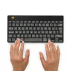 R-Go Tools ergonominė klaviatūra R-Go Compact Break, kompaktiška klaviatūra su pertraukų programine įranga, AZERTY (FR), Bluetooth, juoda