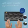 R-Go Tools ergonominė klaviatūra R-Go Compact Break, kompaktiška klaviatūra su pertraukų programine įranga, AZERTY (FR), Bluetooth, juoda