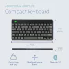 R-Go Tools ergonominė klaviatūra R-Go Compact Break, kompaktiška klaviatūra su pertraukų programine įranga, AZERTY (FR), Bluetooth, juoda