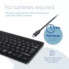 R-Go Tools ergonominė klaviatūra R-Go Compact Break, kompaktiška klaviatūra su pertraukų programine įranga, AZERTY (FR), Bluetooth, juoda