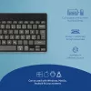 R-Go Tools ergonominė klaviatūra R-Go Compact Break, kompaktiška klaviatūra su pertraukų programine įranga, QWERTY (Šiaurės šalių), Bluetooth, juoda