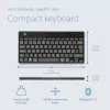 R-Go Tools ergonominė klaviatūra R-Go Compact Break, kompaktiška klaviatūra su pertraukų programine įranga, QWERTY (Šiaurės šalių), Bluetooth, juoda