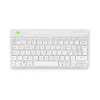 R-Go Tools ergonominė klaviatūra R-Go Compact Break, kompaktiška klaviatūra su pertraukų programa, QWERTY (ŠIAURĖS ŠALIMS), Bluetooth, balta