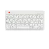 R-Go Tools ergonominė klaviatūra R-Go Compact Break, kompaktiška klaviatūra su pertraukų programa, QWERTY (ŠIAURĖS ŠALIMS), Bluetooth, balta