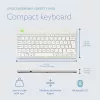 R-Go Tools ergonominė klaviatūra R-Go Compact Break, kompaktiška klaviatūra su pertraukų programa, QWERTY (ŠIAURĖS ŠALIMS), Bluetooth, balta