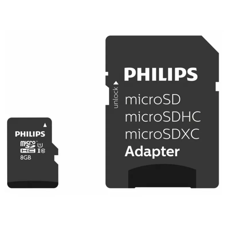 Philips FM08MP45B/00 atminties kortelė 8 GB MicroSDHC UHS-I Class 10