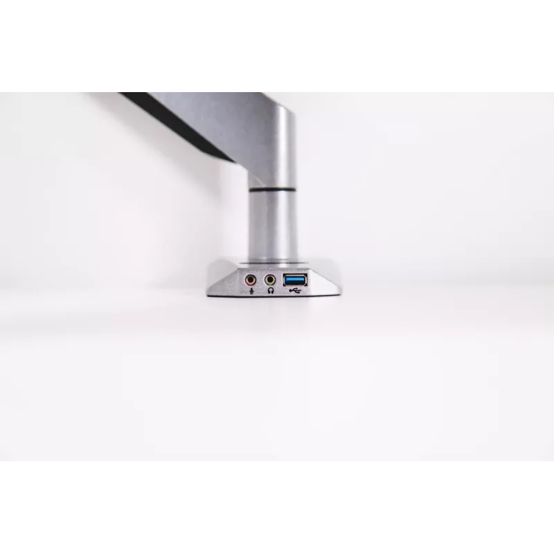 BakkerElkhuizen Smart Office 11 vieno monitoriaus ranka, spaustuvas / kiauryminis tvirtinimas, 9 kg, 25,4 cm (10 colių), 68,6 cm (27 colių), 100 x 100 mm, juoda, sidabrinė
