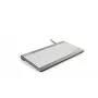 BakkerElkhuizen UltraBoard 950 BE Azerty, Mini, laidinis, USB, žirklinis klavišų mechanizmas, AZERTY, šviesiai pilka, balta