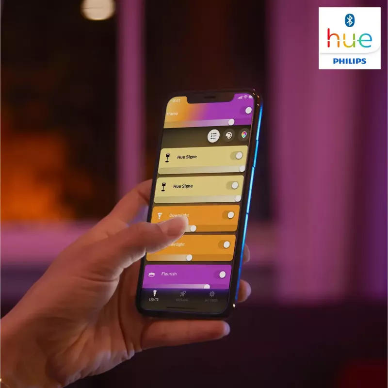 Išmanioji stalinė lempa „Philips Hue White and colour ambience Iris“