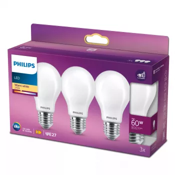 Philips LED lemputė Šilta balta 2700 K 7 W E27 E