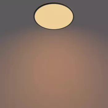 Philips Functional Super plonas 22 W juodas apvalus LED lubinis šviestuvas