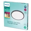 Philips funkcinis lubinis šviestuvas 18W 2700K 1500 lm švelninamas paviršinis LED juodas
