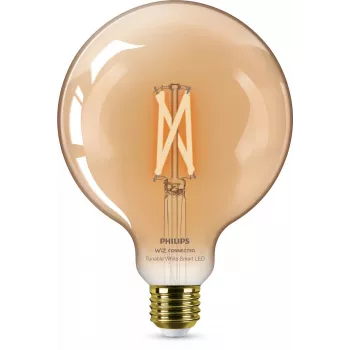 Išmanioji lemputė Philips Filament Globe gintarinė 7W G125 E27 LED
